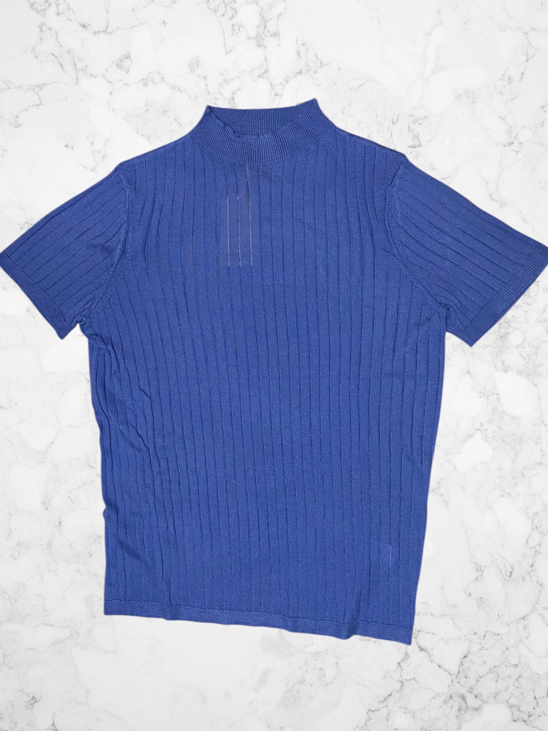 シルクカシミア半袖ニット