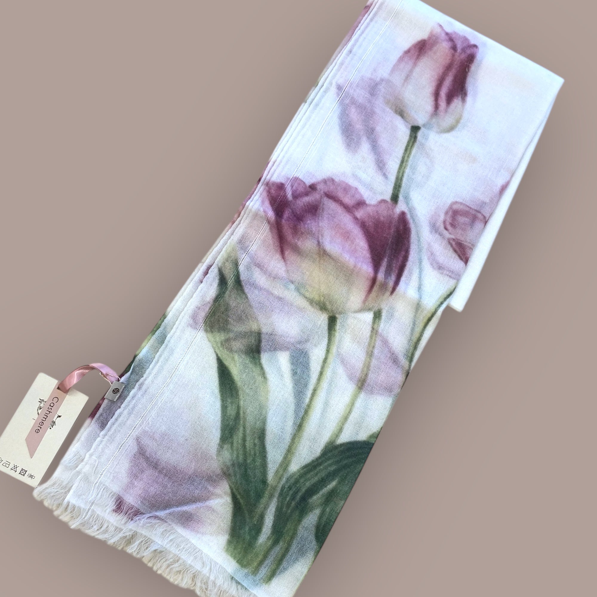 カシミアフラワーストール