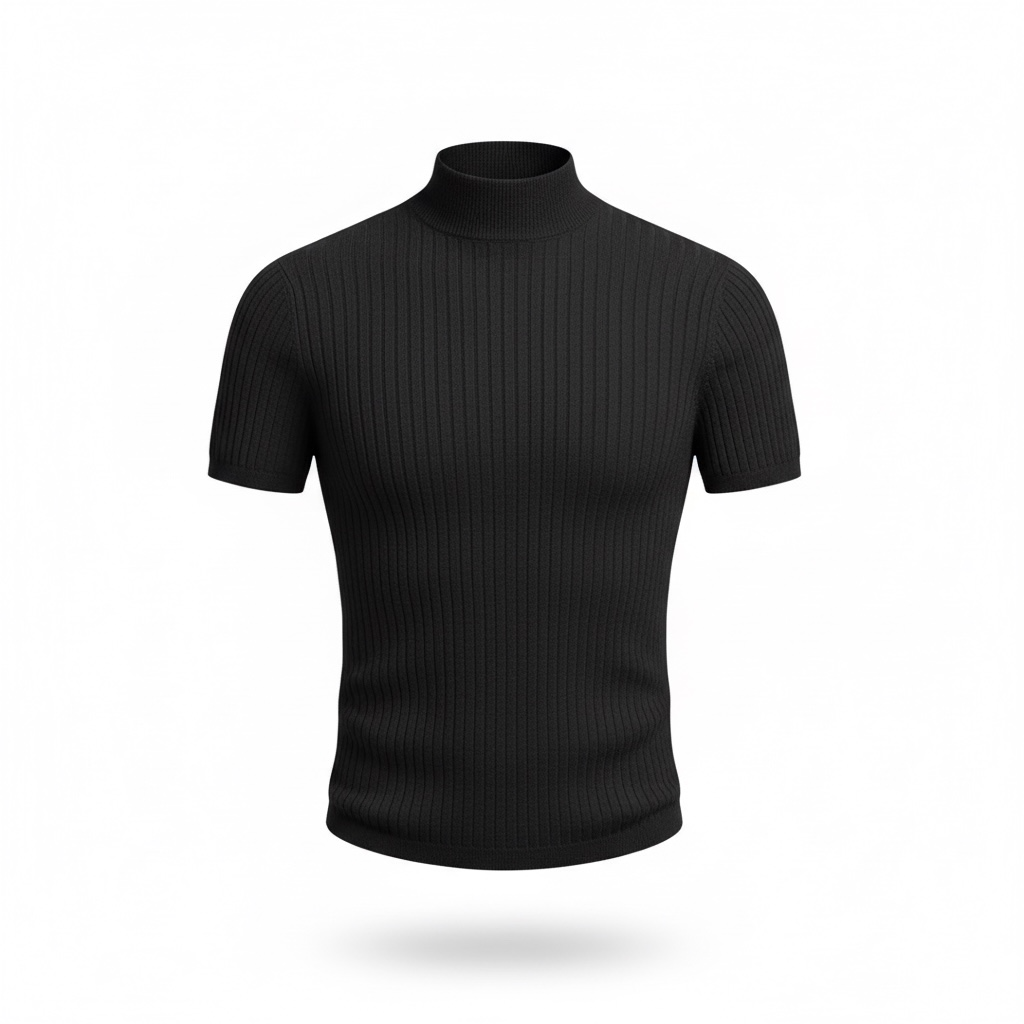 シルクカシミア半袖ニット