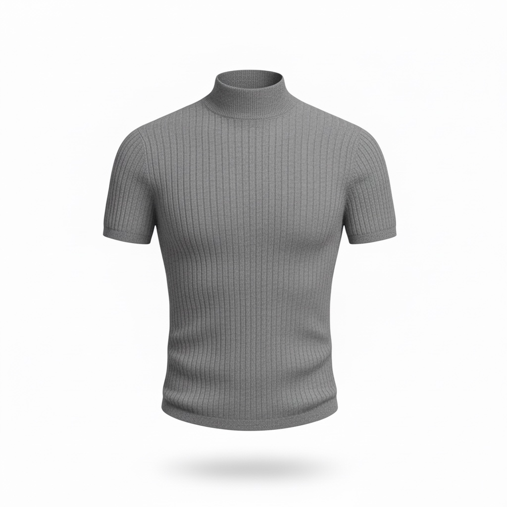 シルクカシミア半袖ニット