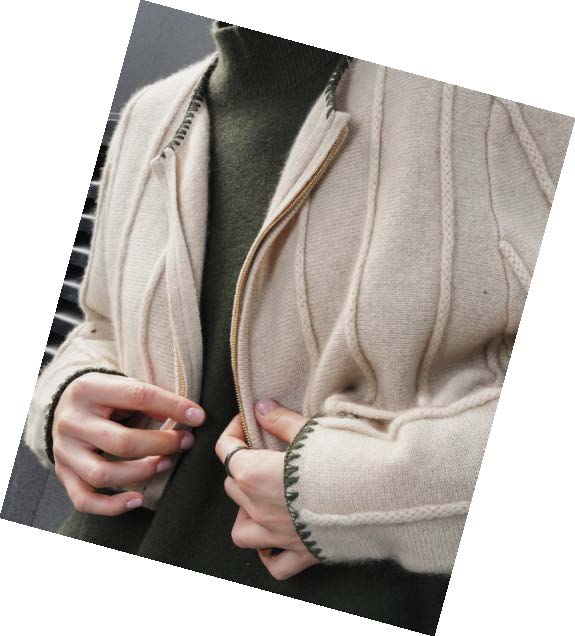 カシミアクロップドカーディガン