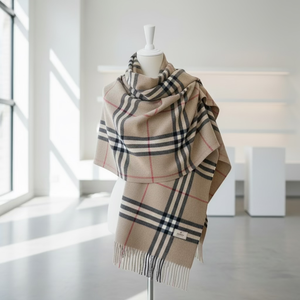 大判カシミア100%ストール