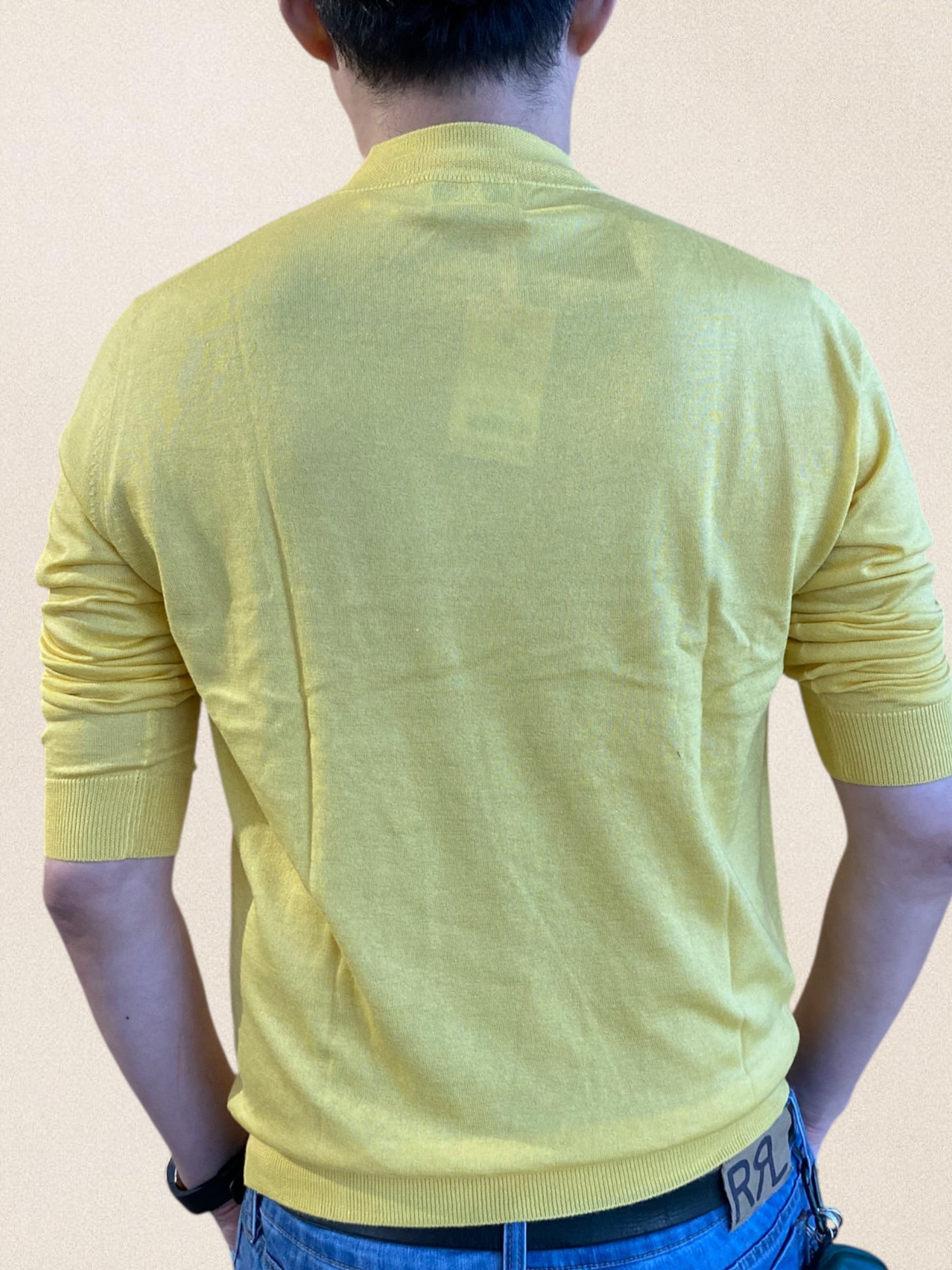 シルクカシミアモックネックニット