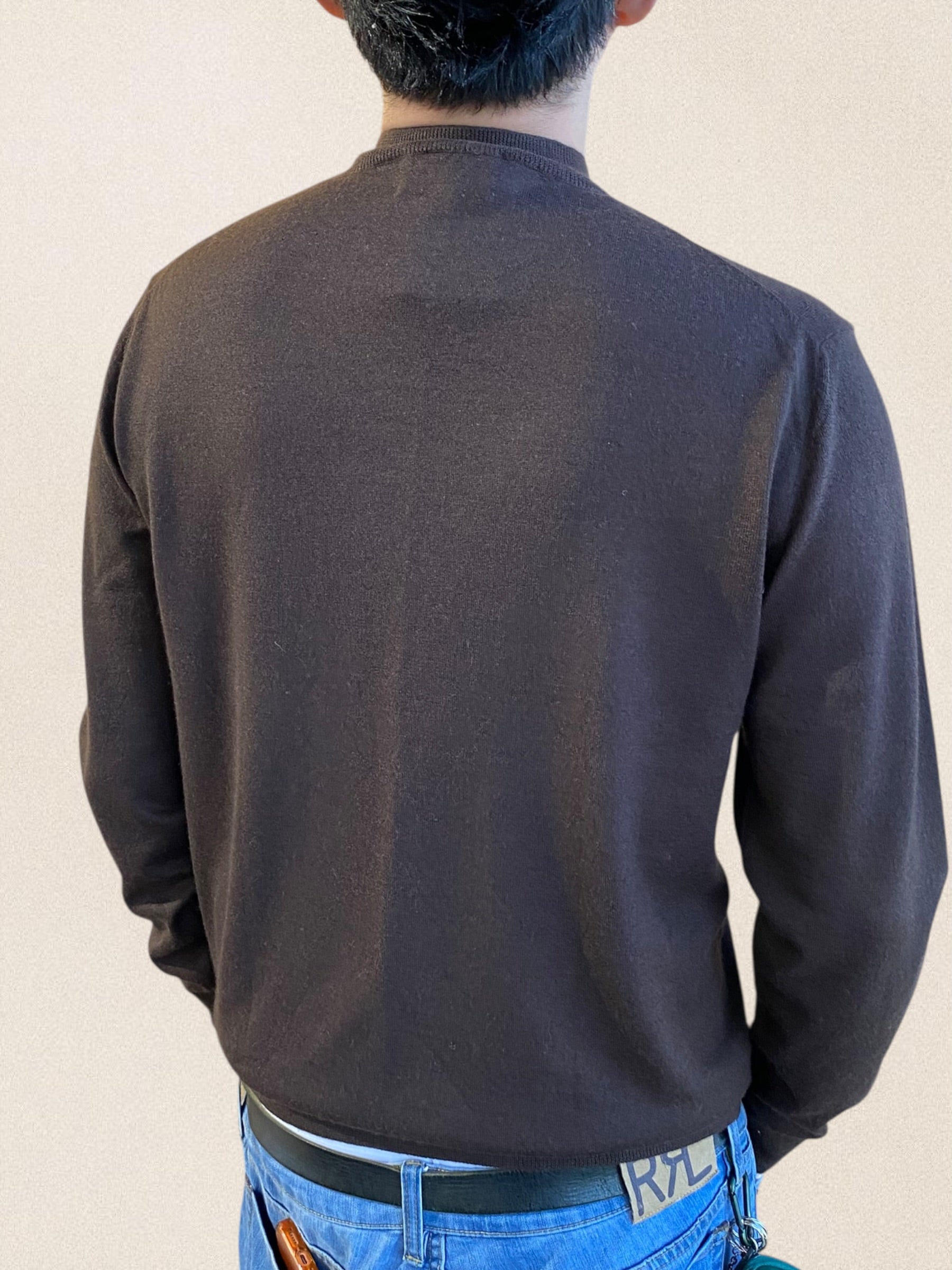 シルクカシミアモックネックニット