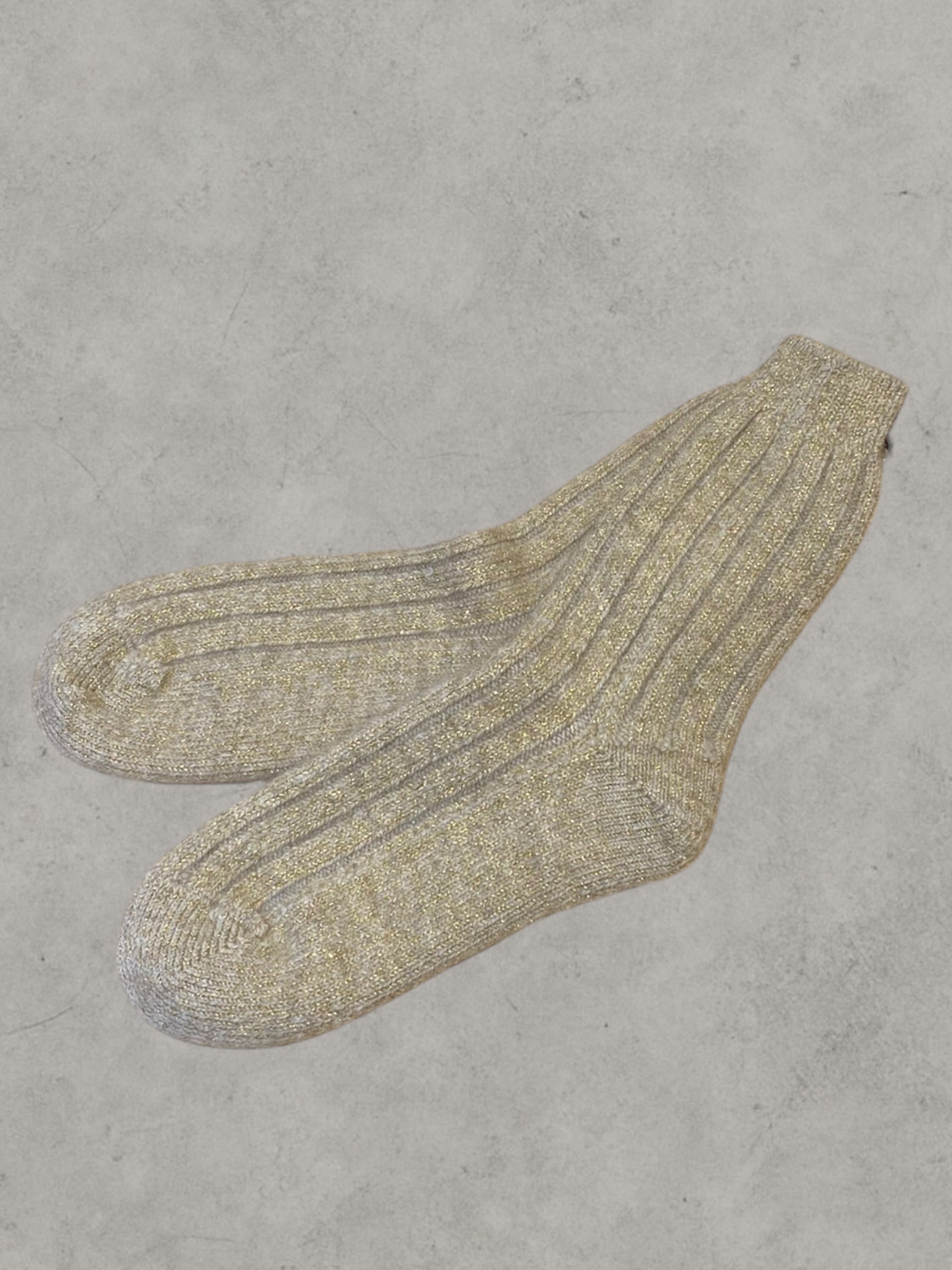 カシミアラメ靴下 (レディースサイズ)