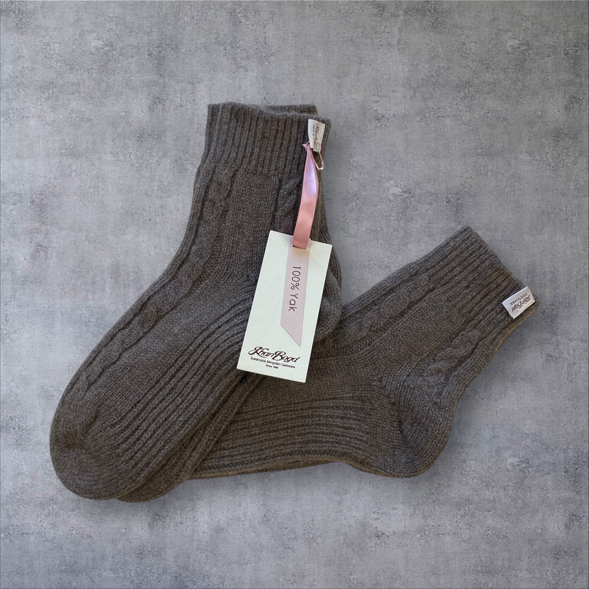 ヤクウールショート靴下