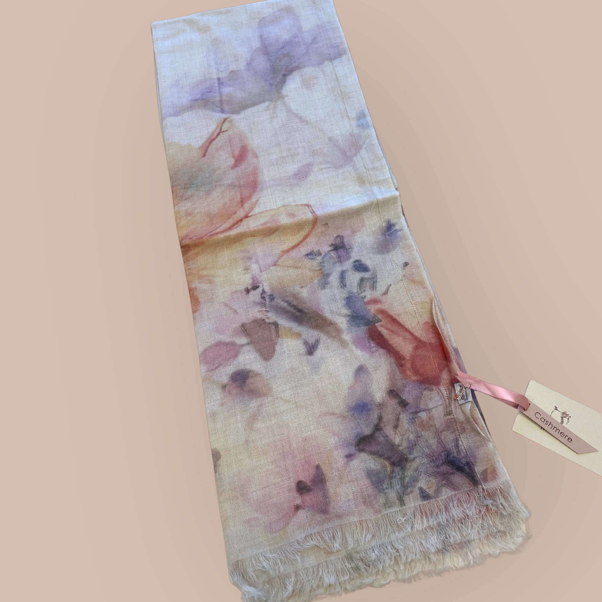 カシミアフラワーストール